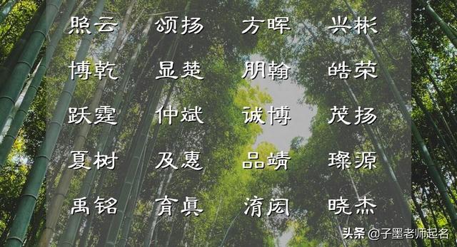 男孩比较大气的名字有哪些