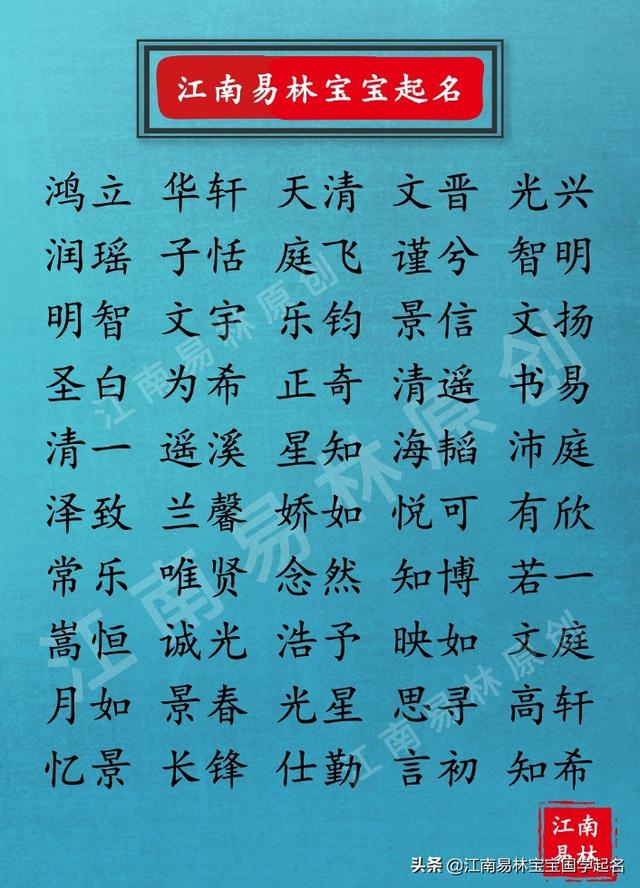 国学经典取名：200个智慧明达、淡泊宁静的好名字，值得一看