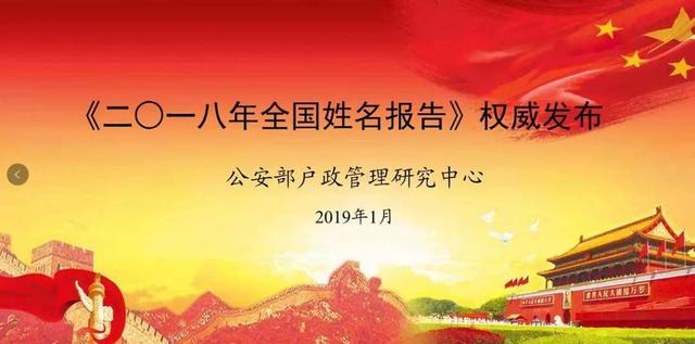 刚刚，2018年全国姓名报告公布，你的姓名上榜了吗？