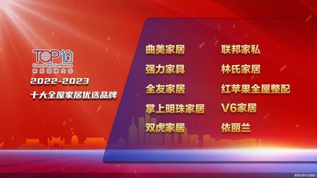 2022-2023十大全屋家居优选品牌公开发布