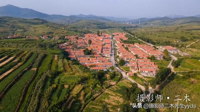 航拍大孤山八门邹家，曾有八户邹姓居民得名