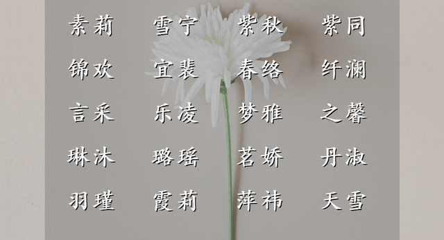 奶芙浪漫的仙女名字，心里感觉甜甜的