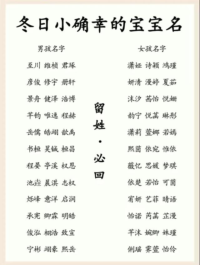 一出生就被偏爱的宝宝好名字