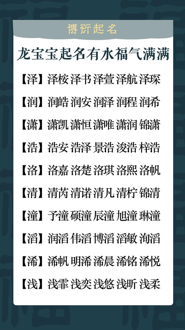 龙宝宝起名双福字及名字