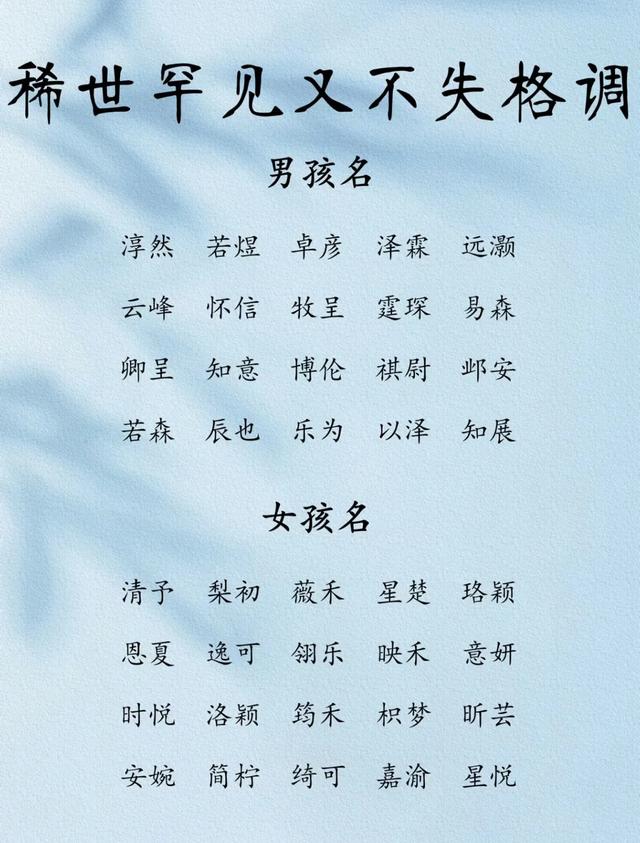 龙年最大气的宝宝好名字