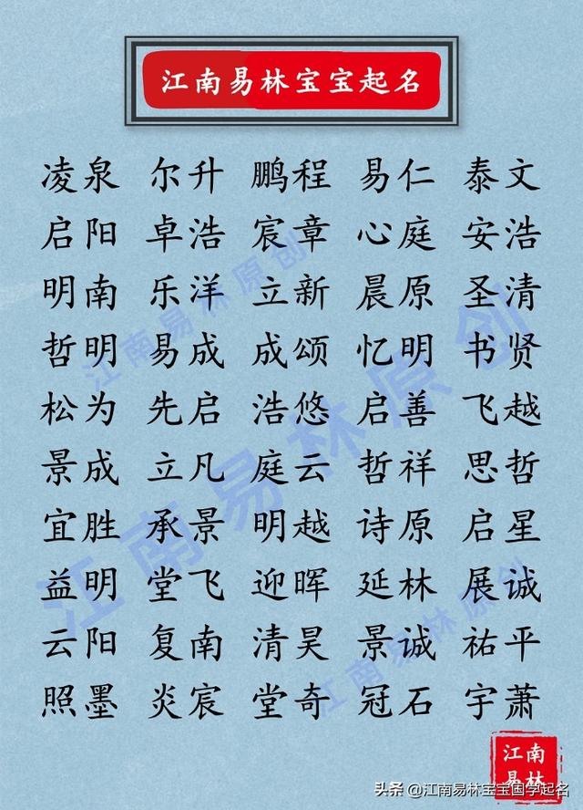 这些阳光帅气的男孩名字，念一念唇齿留香，回味绵长