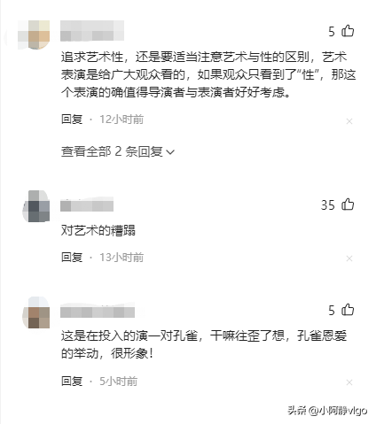 男女演员胸贴胸摩擦？杨丽萍孔雀舞遭批不雅，尺度大引热议