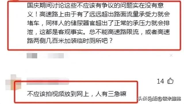 憋不住！女子在高速公路上就地小便！网友：这算光明正大抗议吗？