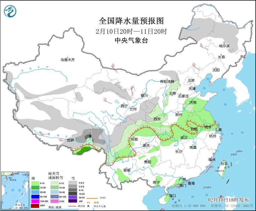 新一股冷空气影响我国 中东部有大范围弱降水