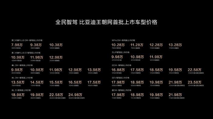 比亚迪发布全民智驾战略 加速高阶智驾普及