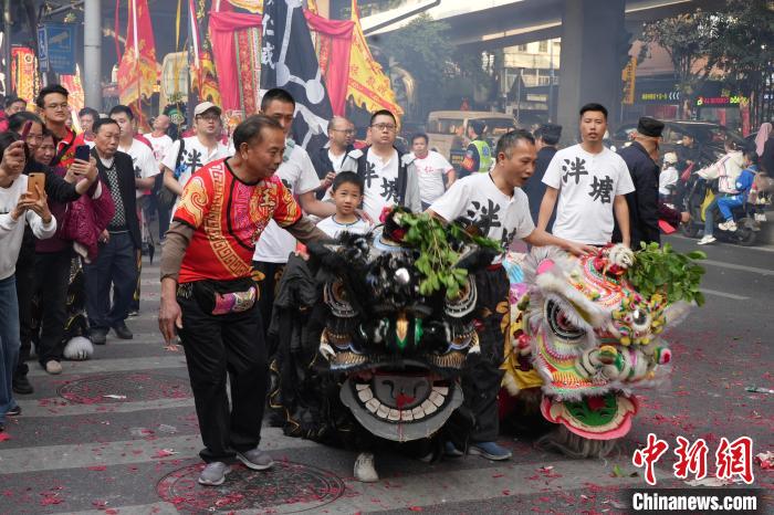 广州百年祠堂庙会：醒狮腾跃 祠堂宴香