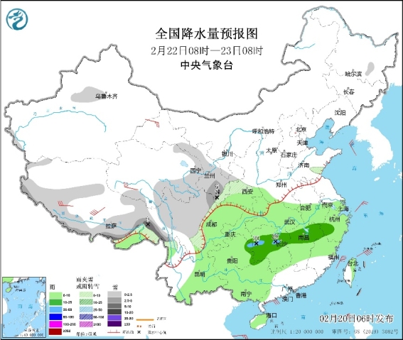 南方地区仍多阴雨天气 西北地区东部青藏高原等地有雨雪